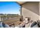 Private balcony with outdoor furniture and city view at 5350 E Deer Valley Dr # 3418, Phoenix, AZ 85054