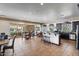 Community kitchen with island, seating, and stainless steel appliances at 5350 E Deer Valley Dr # 3418, Phoenix, AZ 85054