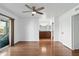 Hardwood floor bedroom with access to en-suite bathroom at 7420 E Via Estrella Ave, Scottsdale, AZ 85258