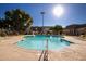 Community pool with ample surrounding space for relaxing at 8475 E Chaparral Rd, Scottsdale, AZ 85250