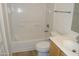 Bathroom with a tub, toilet, and vanity at 900 S 94Th St # 1065, Chandler, AZ 85224