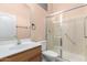 Clean bathroom with shower/tub combo and vanity at 17937 W Weatherby Dr, Surprise, AZ 85374
