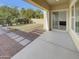 Private backyard patio with access to grassy area and fire pit at 3576 N Carlton St, Buckeye, AZ 85396