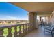 Spacious balcony with scenic views and outdoor seating at 7940 E Camelback Rd # 606, Scottsdale, AZ 85251