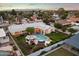 Aerial view showing the home's layout, pool, and landscaping at 115 S Galaxy Dr, Chandler, AZ 85226