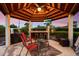 Relaxing outdoor patio with a built-in bar and TV at 115 S Galaxy Dr, Chandler, AZ 85226