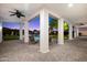 Covered patio provides shade and space for outdoor relaxation at 115 S Galaxy Dr, Chandler, AZ 85226