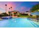 Resort-style backyard with a large pool and spa at 115 S Galaxy Dr, Chandler, AZ 85226