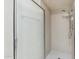 Shower stall with glass door and handheld shower head at 2064 S Farnsworth Dr # 39, Mesa, AZ 85209