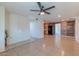 Bright living room with tile floors and an open floor plan at 2625 N 40Th Dr, Phoenix, AZ 85009