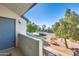 Private balcony with view of community picnic area and parking lot at 3716 E University Dr # 2014, Mesa, AZ 85205