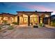 Covered patio with fire pit and seating area, perfect for outdoor entertaining at 4367 S Avenida De Angeles --, Gold Canyon, AZ 85118