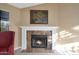 Elegant fireplace with marble surround and hearth at 5446 W Beryl Ave, Glendale, AZ 85302