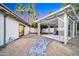 Backyard with pergola, stone pathway, and gravel at 7823 N Via Del Mundo --, Scottsdale, AZ 85258