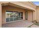 Patio with sliding glass doors and pool view at 12860 W Calle De Sol --, Peoria, AZ 85383