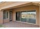 Patio with sliding glass doors and pool view at 12860 W Calle De Sol --, Peoria, AZ 85383