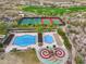 Community pools, tennis, and pickleball courts at 12860 W Calle De Sol --, Peoria, AZ 85383