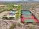 Aerial view of community pools and sports courts at 12860 W Calle De Sol --, Peoria, AZ 85383