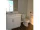 Updated bathroom with white vanity and bathtub at 3330 S Gilbert Rd # 1088, Chandler, AZ 85286