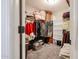 Large walk-in closet with shelving and hanging rods at 5820 W Morelos St, Chandler, AZ 85226