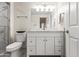 Clean bathroom with white vanity and shower at 7009 E Acoma Dr # 1105, Scottsdale, AZ 85254