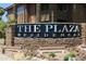 The Plaza Residences building entrance sign at 7009 E Acoma Dr # 1105, Scottsdale, AZ 85254