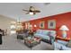 Spacious living room with a neutral color palette and comfortable seating at 8500 E Southern Ave # 368, Mesa, AZ 85209