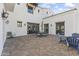 Charming courtyard with seating area perfect for outdoor dining at 10125 E Cortez Dr, Scottsdale, AZ 85260