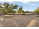 Sunny backyard with gravel landscaping and small trees at 20326 N Donithan Way, Maricopa, AZ 85138