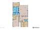 Floor plan showing a spacious layout with 2 bedrooms, 2 bathrooms, and a 2-car garage at 21354 W Minnezona Ave, Buckeye, AZ 85396