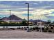 Outdoor volleyball court with mountain views at 3290 W San Cristobal Rd, San Tan Valley, AZ 85144