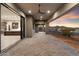 Covered patio with kitchen and mountain views at sunset at 256 E Tumbleweed Dr, Phoenix, AZ 85085