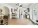 Modern kitchen with gray cabinets and stainless steel appliances at 5228 W Purdue Ave, Glendale, AZ 85302