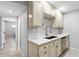 Newly remodeled kitchen with white cabinets and modern finishes at 7430 E Chaparral Rd # A258, Scottsdale, AZ 85250