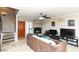 Living room with fireplace, TV, and comfy seating at 1401 E Puget Ave # 24, Phoenix, AZ 85020