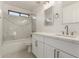 Modern bathroom with marble shower and vanity at 1430 E Douglas St, Casa Grande, AZ 85122