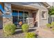 Front view of the home showcasing its stone facade and porch at 29381 N 123Rd Ave, Peoria, AZ 85383