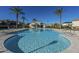 Resort-style pool with palm trees and a relaxing atmosphere at 29381 N 123Rd Ave, Peoria, AZ 85383