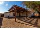 Large backyard with pergola and gravel surface at 6816 E Oak St, Scottsdale, AZ 85257