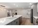 Modern kitchen with stainless steel appliances and an island at 6816 E Oak St, Scottsdale, AZ 85257