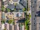 Aerial view of house and surrounding neighborhood at 8340 E Thomas Rd, Scottsdale, AZ 85251