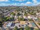 Wide aerial view showcasing the home and surrounding neighborhood at 8340 E Thomas Rd, Scottsdale, AZ 85251