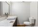 Modern half bathroom with updated vanity and fixtures at 8340 E Thomas Rd, Scottsdale, AZ 85251