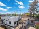 Backyard view showing patio, spiral staircase, and flat roof at 8340 E Thomas Rd, Scottsdale, AZ 85251