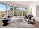 Living room with panoramic views and stylish furniture at 11138 E Verbena Ln, Scottsdale, AZ 85255