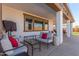 Covered patio with comfortable seating and a tranquil view at 13930 W Tierra Grande --, Surprise, AZ 85387