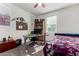 Bedroom with a bed, desk, and built-in bookcase at 16468 W Mariposa Grande --, Surprise, AZ 85387