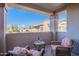 Relaxing balcony with wicker chairs and city views at 14000 N 94Th St # 3160, Scottsdale, AZ 85260