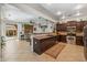 Modern kitchen with dark wood cabinets and stainless steel appliances at 21429 E Bonanza Way, Queen Creek, AZ 85142