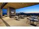 Elegant clubhouse patio with stunning sunset views at 37200 N Cave Creek Rd # 1119, Scottsdale, AZ 85262